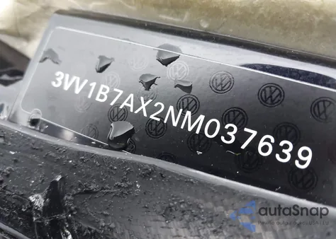 2022 Volkswagen Tiguan 2.0T S из США, поврежденный, VIN 3VV1B7AX2NM037639